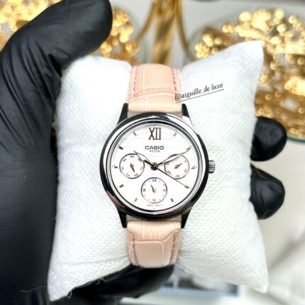 Casio Femme LTP-E306L-4A Multifonctions Cuir Rose LTP-E306L-4A https://aiguilledeluxe.com original Algerie DZ