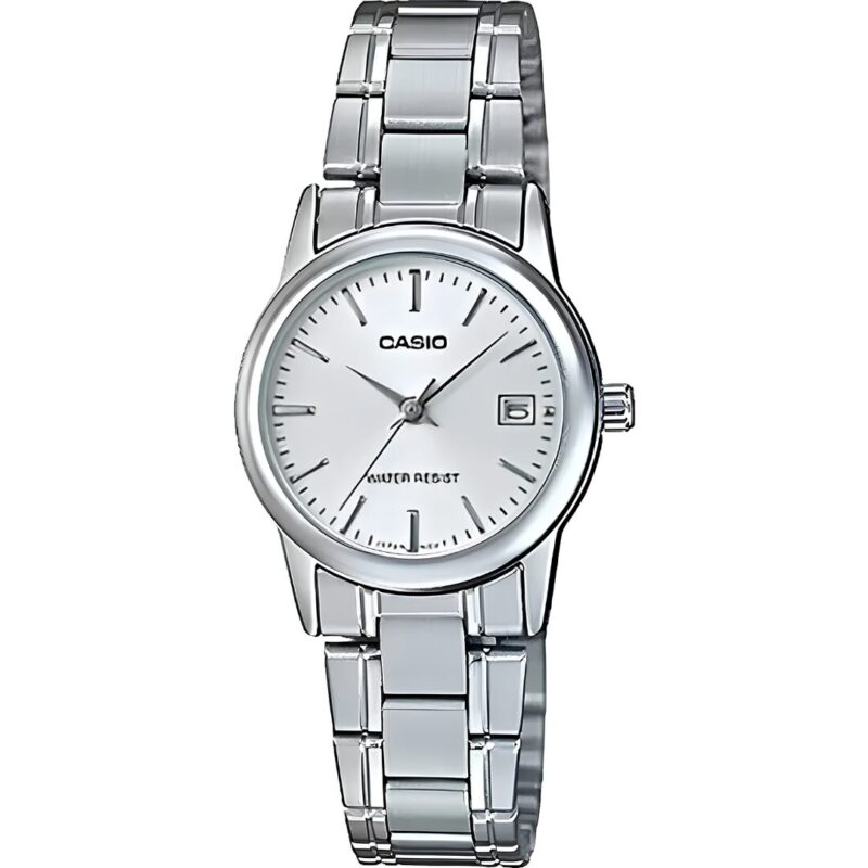 Casio Femme LTP-V002D-7A Acier Inoxydable Cadran Blanc LTP-V002D-7A https://aiguilledeluxe.com original Algerie DZ