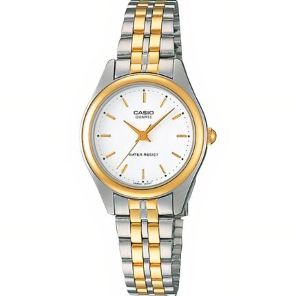 Casio Femme Montre Analogique LTP-1129G-7A Élégance Bicolore et Design Raffiné LTP-1129G-7A https://aiguilledeluxe.com original Algerie DZ