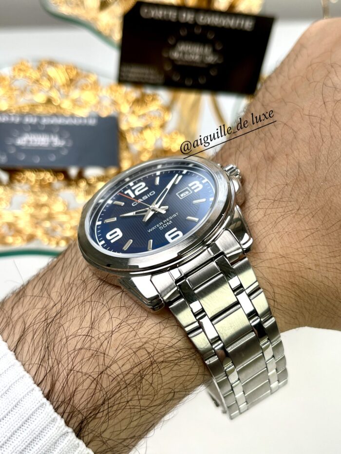 Casio Homme Montre Analogique MTP-1314D-2A Élégance Bleue MTP-1314D-2A https://aiguilledeluxe.com original Algerie DZ