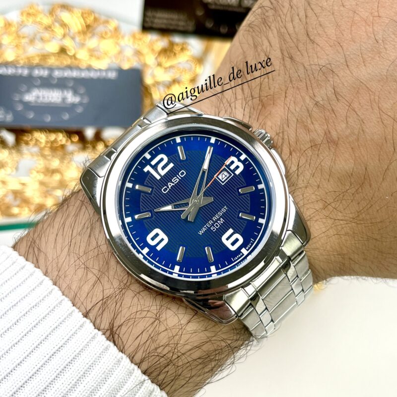 Casio Homme MTP-1314D-2A Analogique Élégance Bleue (⌀ 44,9 mm) MTP-1314D-2A https://aiguilledeluxe.com original Algerie DZ