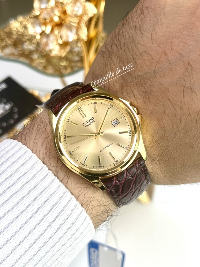 Casio Homme MTP-1183Q-9A Cuir Cadran Doré MTP-1183Q-9A https://aiguilledeluxe.com original Algerie DZ