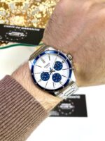 Casio  Homme MTP-1374D-7A2 Chronographe Bleu Acier Cadran Blanc MTP-1374D-7A2 https://aiguilledeluxe.com original Algerie DZ