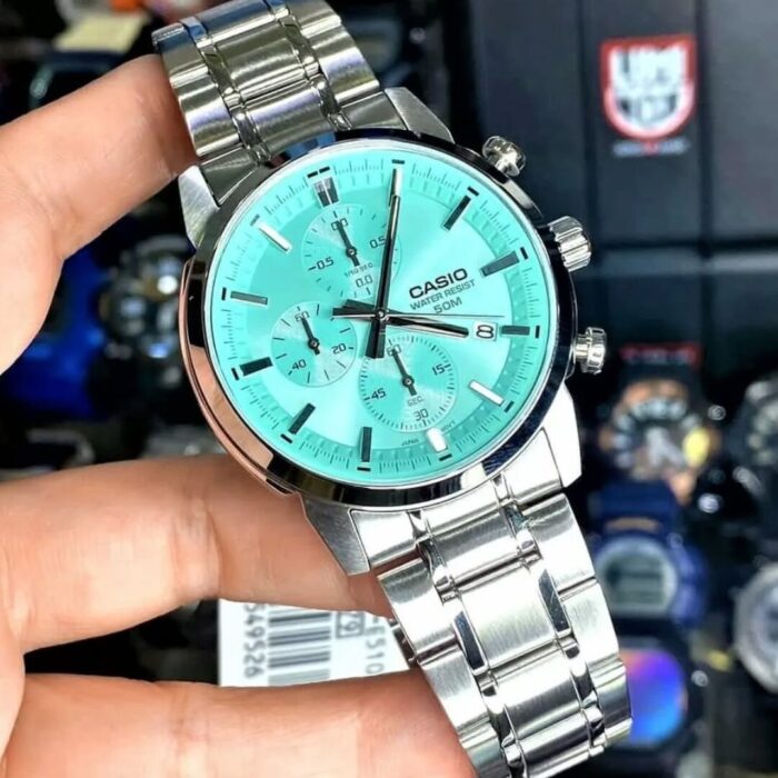 Casio Homme MTP-E510D-2A1 Acier Multifonction Cadran Bleu Tiffany MTP-E510D-2A1 https://aiguilledeluxe.com original Algerie DZ
