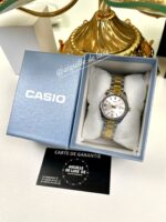 Casio Femme LTP-1302SG-7A Élégante Cadran Argenté Bracelet Bicolore LTP-1302SG-7A https://aiguilledeluxe.com original Algerie DZ