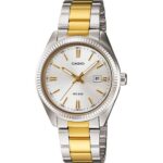 Casio Femme LTP-1302SG-7A Élégante Cadran Argenté Bracelet Bicolore LTP-1302SG-7A https://aiguilledeluxe.com original Algerie DZ