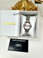 Casio Femme LTP-1308D-4A Élégante Acier Inoxydable Cadran Rose Dateur LTP-1308D-4A https://aiguilledeluxe.com original Algerie DZ