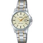 Casio Femme LTP-V004SG-9A Élégante Deux Tons Cadran Champagne Dateur LTP-V004SG-9A https://aiguilledeluxe.com original Algerie DZ