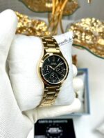 Casio Femme LTP-V300G-1A Élégante Acier Inoxydable Doré Cadran Noir Multifonction LTP-V300G-1A https://aiguilledeluxe.com original Algerie DZ