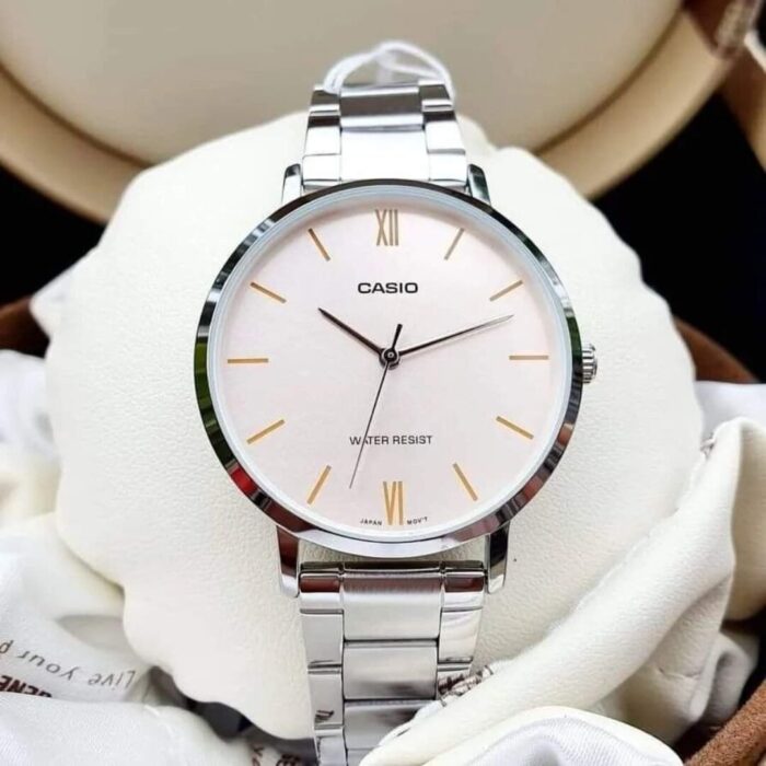 Casio Femme LTP-VT01D-4B Simplicité Elégance Cadran Rose LTP-VT01D-4B https://aiguilledeluxe.com original Algerie DZ