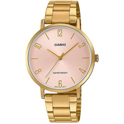 Casio Femme LTP-VT01G-4B Élégante Cadran Rose Bracelet Inoxydable doré LTP-VT01G-4B https://aiguilledeluxe.com original Algerie DZ