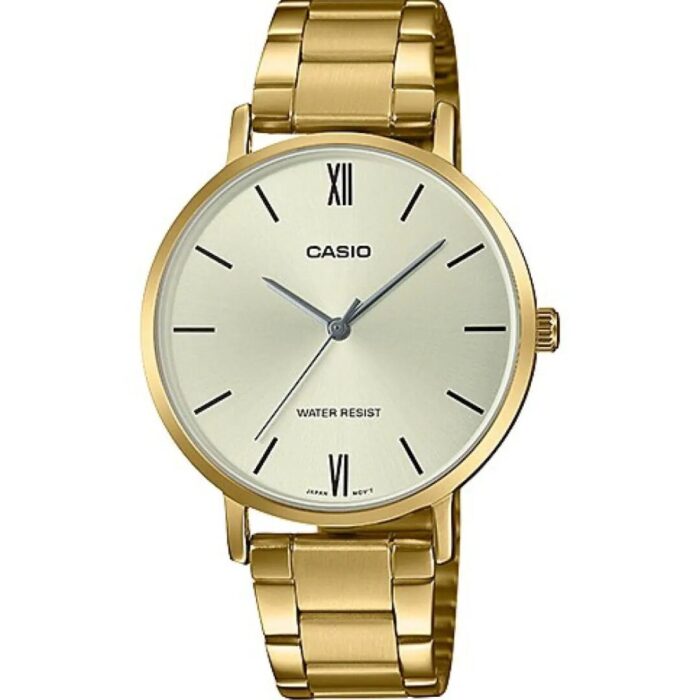 Casio Femme LTP-VT01G-9B Distinctive Cadran Doré Acier Inoxydable LTP-VT01G-9B https://aiguilledeluxe.com original Algerie DZ