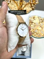 Casio Femme LTP-VT01GL-7B Raffinée Cadran Blanc Bracelet Cuir Marron LTP-VT01GL-7B https://aiguilledeluxe.com original Algerie DZ