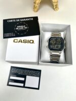 Casio Homme AE-1200WD-1A Classique Robuste Acier Inoxydable Argenté Digital Multifonction 100M AE-1200WD-1A https://aiguilledeluxe.com original Algerie DZ