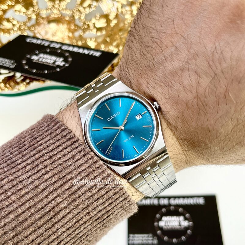 Casio Homme Analogique MTP-B145D-2A2  Élégance Rétro Bracelet Acier Inoxydable (Copie) MTP-B145D-2A2-1 https://aiguilledeluxe.com original Algerie DZ