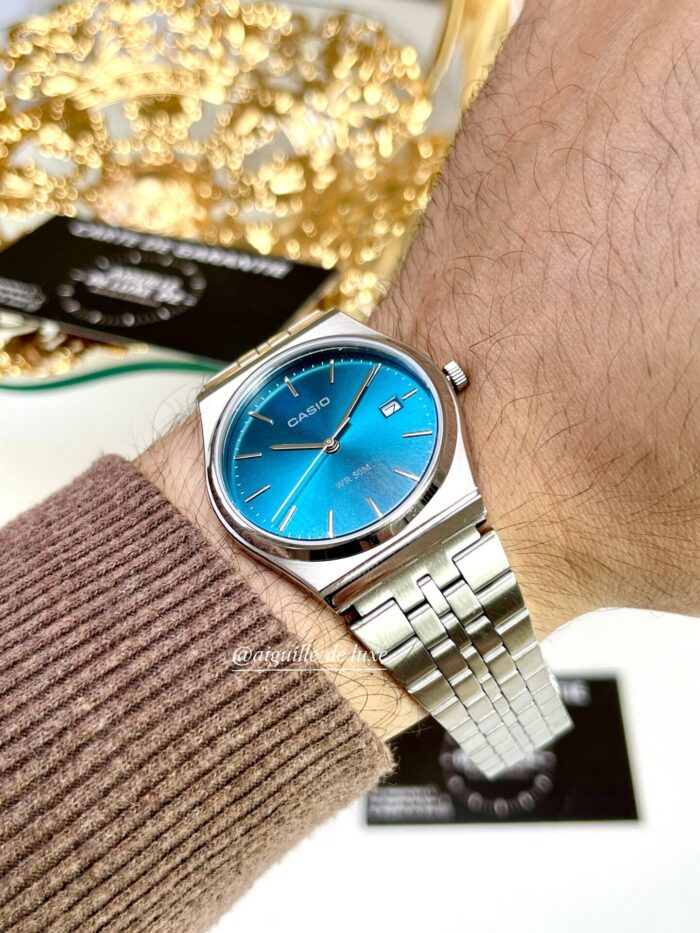 Casio Homme MTP‑B145D‑3A Montre Vintage Acier Cadran Vert Élégant MTP-B145D-3A https://aiguilledeluxe.com original Algerie DZ