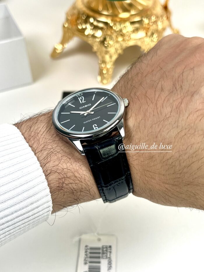 Casio Homme Analogique MTP-V005L-1B Classique Bracelet Cuir Étanche MTP-V005L-1B https://aiguilledeluxe.com original Algerie DZ