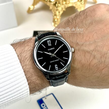 Casio Homme Analogique MTP-V005L-1B Classique Bracelet Cuir Étanche MTP-V005L-1B https://aiguilledeluxe.com original Algerie DZ