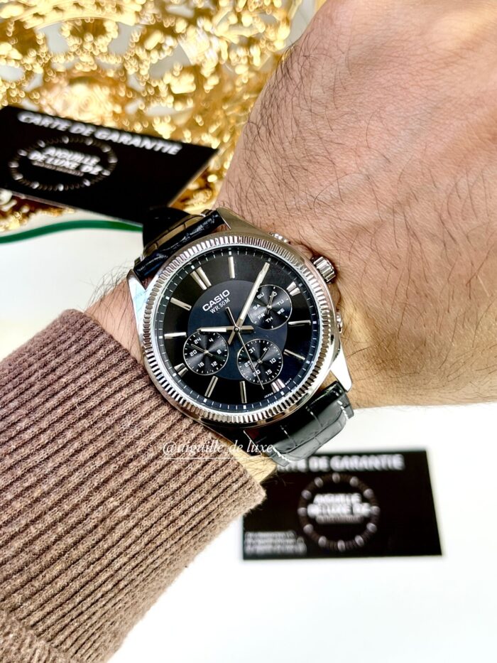 Casio Homme Chronographe MTP-1375L-1A Élégance Classique Bracelet Cuir MTP-1375L-1A https://aiguilledeluxe.com original Algerie DZ