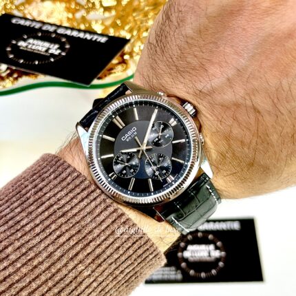 Casio Homme Chronographe MTP-1375L-1A Élégance Classique Bracelet Cuir MTP-1375L-1A https://aiguilledeluxe.com original Algerie DZ