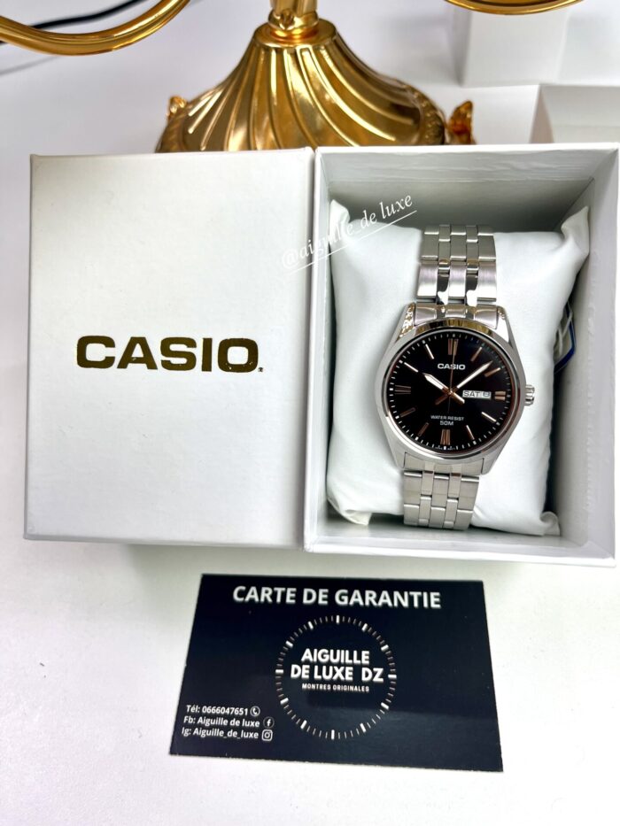 Casio Homme MTP-1335D-1A2 Distinguée Cadran Noir Acier Inoxydable MTP-1335D-1A2 https://aiguilledeluxe.com original Algerie DZ