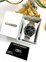 Casio Homme MTP-1375D-1A Chronographe Brillant Bracelet Acier Cadran Noir Élégant MTP-1375D-1A https://aiguilledeluxe.com original Algerie DZ