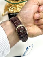Casio Homme MTP-V001GL-1B Élégante Plaqué Or Cadran Noir Bracelet Cuir MTP-V001GL-1B https://aiguilledeluxe.com original Algerie DZ