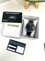 Casio Homme MTP-V004L-1A Élégante Cuir Noir Analogique avec Dateur MTP-V004L-1CA https://aiguilledeluxe.com original Algerie DZ