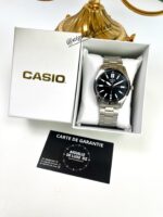 Casio Homme MTP-VD02D-1E Élégante Acier Inoxydable Cadran Noir MTP-VD02D-1E https://aiguilledeluxe.com original Algerie DZ