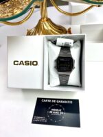 Casio Unisexe A168WGG-1B Élégance Sombre Acier Inoxydable Noir Digital Multifonction A168WGG-1B https://aiguilledeluxe.com original Algerie DZ