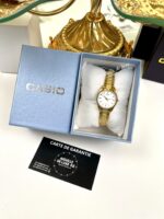 Casio Femme LTP-1274G-7A Élégante Cadran Blanc Bracelet Doré LTP-1274G-7A https://aiguilledeluxe.com original Algerie DZ