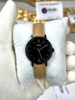 Casio Femme LTP-VT02BL-1A Analogique Cadran Noir Bracelet Cuir (⌀ 30 mm) LTP-VT02BL-1A https://aiguilledeluxe.com original Algerie DZ