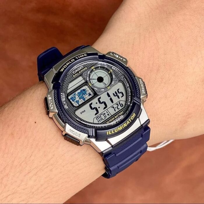 Casio Homme AE-2000W-1B Digitale Multifonction 200M Autonomie 10 Ans AE-2000W-1B https://aiguilledeluxe.com original Algerie DZ
