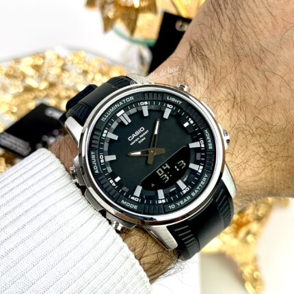 Casio Homme AMW-880-1A Analogique-Digitale Cadran Noir Bracelet Résine AMW-880-1A https://aiguilledeluxe.com original Algerie DZ