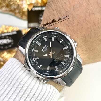 Casio Homme AMW-880-1A Analogique-Digitale Cadran Noir Bracelet Résine AMW-880-1A https://aiguilledeluxe.com original Algerie DZ