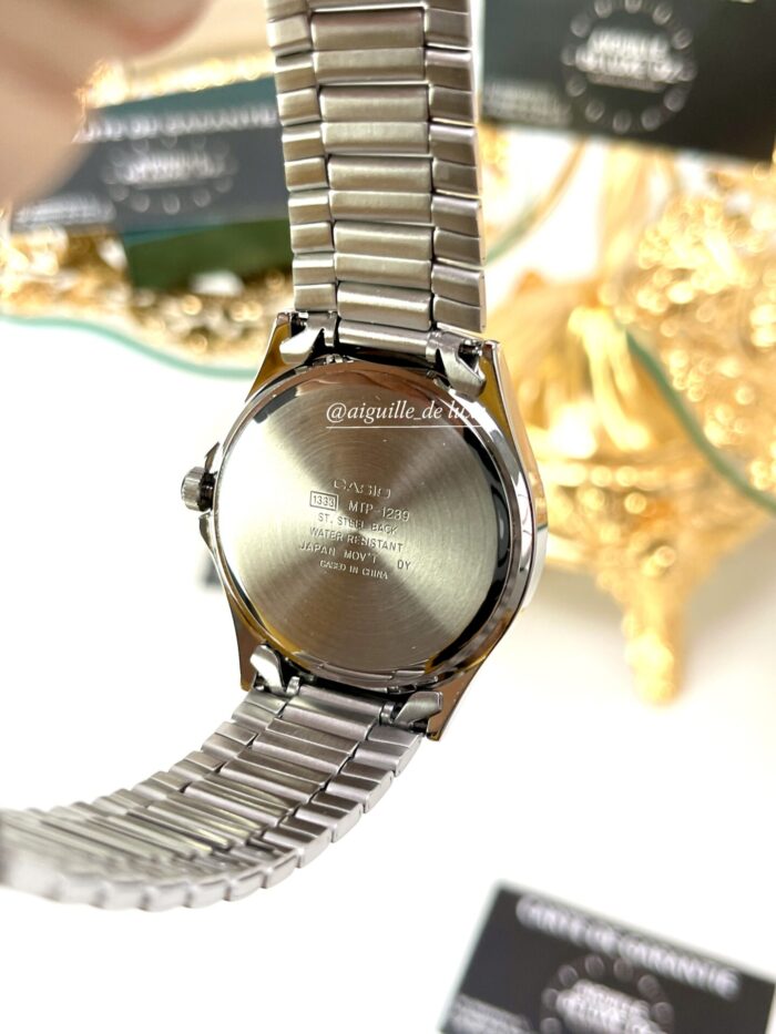 Casio Homme Analogique MTP-1239D-1A Élégance Noir MTP-1239D-1A https://aiguilledeluxe.com original Algerie DZ