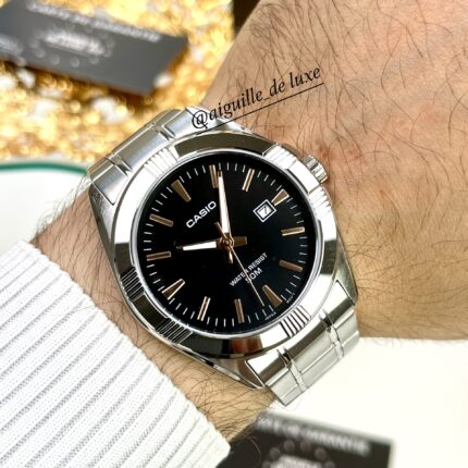 Casio Homme MTP-1308D-1A2 Analogique Cadran Noir Indicateurs Cuivrés MTP-1308D-1A2 https://aiguilledeluxe.com original Algerie DZ