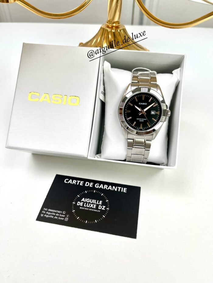 Casio Homme MTP-1308D-1A2 Analogique Cadran Noir Indicateurs Cuivrés MTP-1308D-1A2 https://aiguilledeluxe.com original Algerie DZ