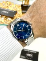 Casio Homme MTP‑V004D‑2B Élégante Robuste Cadran Bleu en Acier MTP-V004D-2B https://aiguilledeluxe.com original Algerie DZ