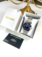 Casio Homme MTP-VD02D-2E Élégante Acier Inoxydable Cadran Bleu MTP-VD02D-2E https://aiguilledeluxe.com original Algerie DZ