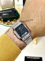 Casio Unisexe AQ-230A-3A Vintage Bimode Cadran Vert Émeraude Bracelet Acier AQ-230A-3A https://aiguilledeluxe.com original Algerie DZ