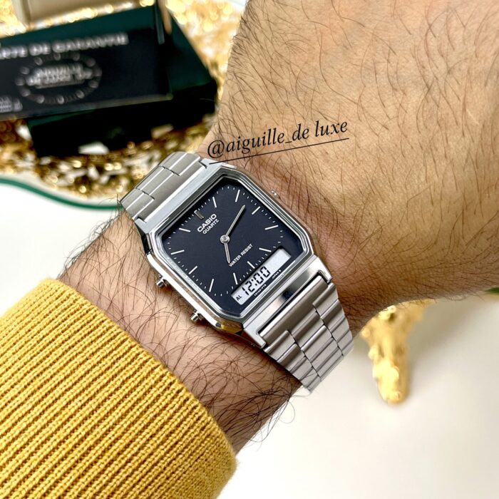 Casio Unisexe AQ-230A-1D Analogique-Digitale Double Affichage Classique (Copie) AQ-230A-1D-1 https://aiguilledeluxe.com original Algerie DZ