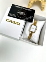 Casio Femme LTP-V009G-7E Élégante Acier Inoxydable Doré Cadran Blanc Analogique LTP-V009G-7E https://aiguilledeluxe.com original Algerie DZ