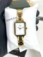Casio Femme LTP-V009G-7E Élégante Acier Inoxydable Doré Cadran Blanc Analogique LTP-V009G-7E https://aiguilledeluxe.com original Algerie DZ