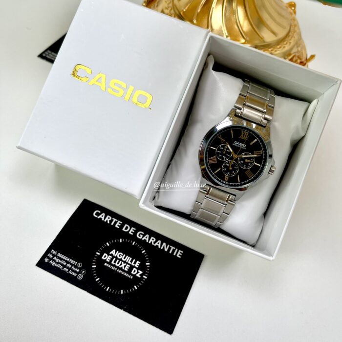 Casio Homme MTP-V300D-1A2 Multifonction Acier Inoxydable Cadran Noir MTP-V300D-1A2 https://aiguilledeluxe.com original Algerie DZ