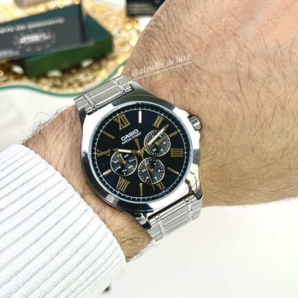 Casio Homme MTP-V300D-1A2 Multifonction Acier Inoxydable Cadran Noir MTP-V300D-1A2 https://aiguilledeluxe.com original Algerie DZ