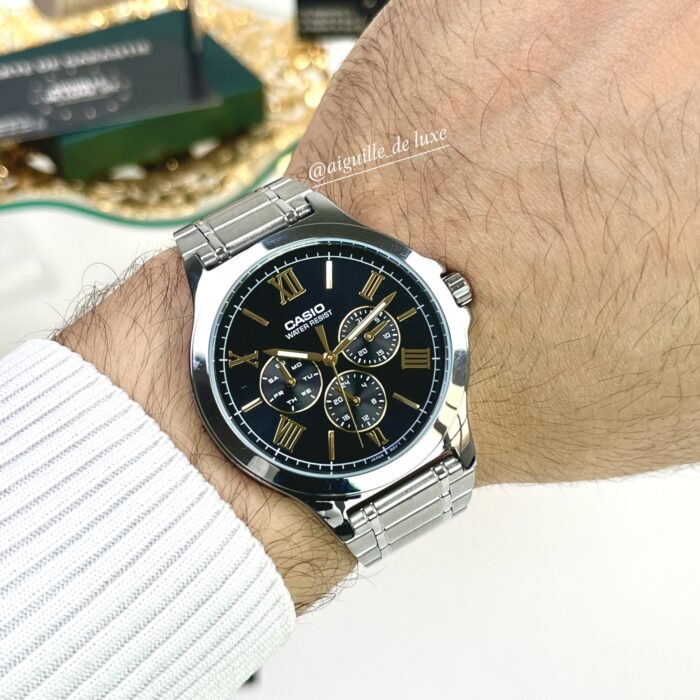 Casio Homme MTP-V300D-1A2 Multifonction Acier Inoxydable Cadran Noir MTP-V300D-1A2 https://aiguilledeluxe.com original Algerie DZ