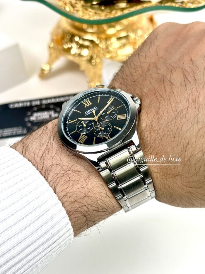 Casio Homme MTP-V300D-1A2 Multifonction Acier Inoxydable Cadran Noir MTP-V300D-1A2 https://aiguilledeluxe.com original Algerie DZ