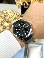 Casio Homme MTP-VD01L-1E  Sportive Cadran Noir Bracelet Cuir Noir MTP-VD01L-1E https://aiguilledeluxe.com original Algerie DZ