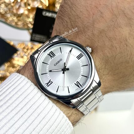 Casio Homme MTP‑V005D‑7B5 Élégante et Robuste Acier Argenté MTP-V005D-7B5 https://aiguilledeluxe.com original Algerie DZ